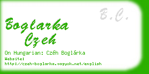 boglarka czeh business card